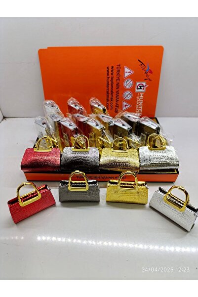 Genel Markalar Çanta Çakmak 3D Tasarım Yeniden Doldurulabilir Bütan Sevimli Kadın Çanta Çakmağı 4 Renk