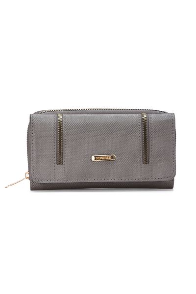 Adelina Bags Women's Wallet with Paper Money and Card Holder Compartments Zipper Detail