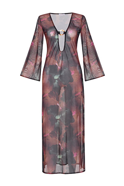 AQUELLA Багатобарвне сукня з тюлю з візерунком