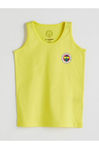 LC Waikiki Lcw Kids Crew Neck Fenerbhçe Printed Boys' Undershirt 2 Pack