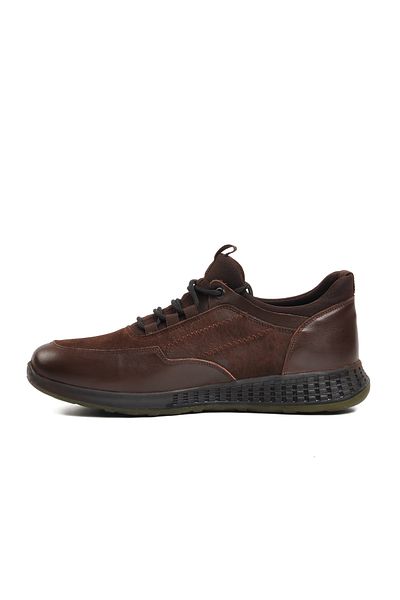 Aspor حذاء بني بني Nubuck للرجال كاجوال