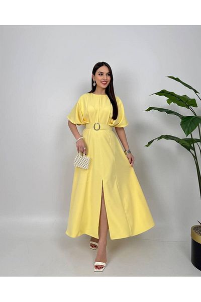 Miss Janell Zibayi Special Design Evening Dress with Belt - Eye-Catching Elegance, Color Options