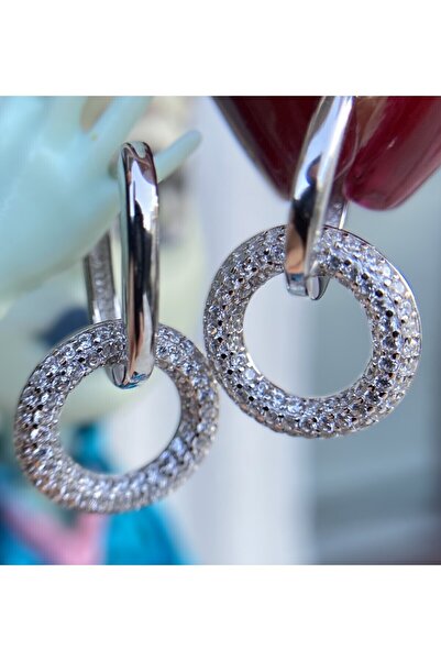 zeyyn silver 925 AYAR GÜMÜŞ SALLANTILI TAMTUR HALKA KÜPE