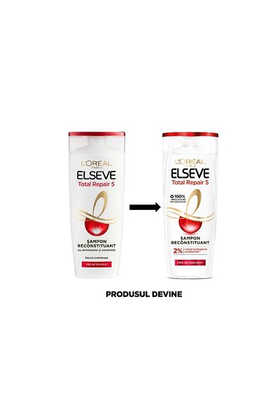 L'oreal Sampon Elseve Total Repair 5 Pentru Par Deteriorat, 400 ml