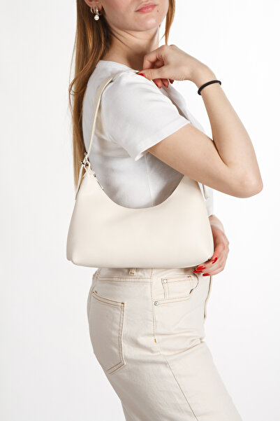 Adelina Bags Baget El Kol Ve Omuz Çantası Kadın Çanta Krem