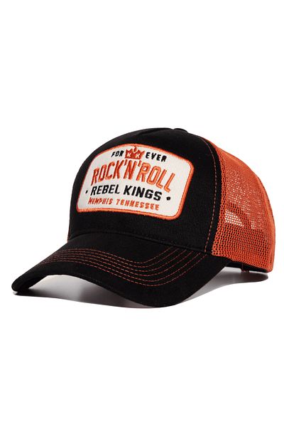 King Kerosin Mesh Trucker Hat - Rock'n'Roll Embroidered Hat