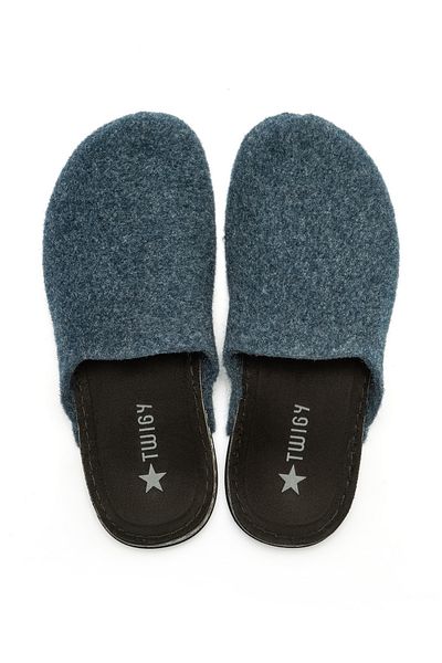 Twigy Ανδρικές παντόφλες Felt Home Navy Blue 41/45