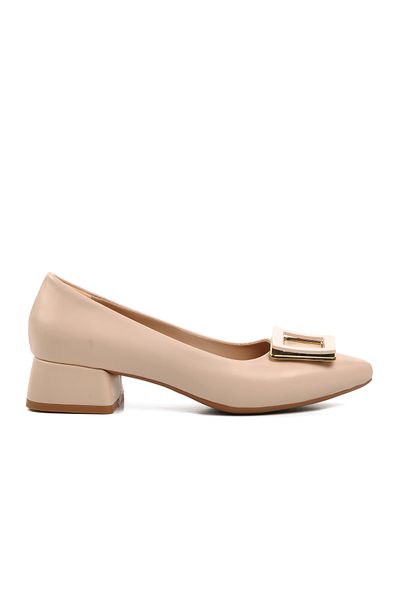 Aspor Beige Women's Heeled Shoes