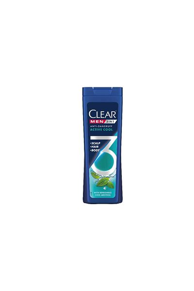 Clear Sampon Men 3 În 1 Active Cool, 360 ml