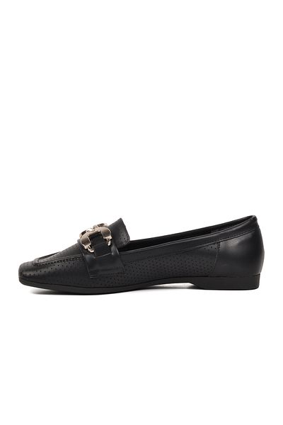 Aspor Black Women's Ballerina Shoes