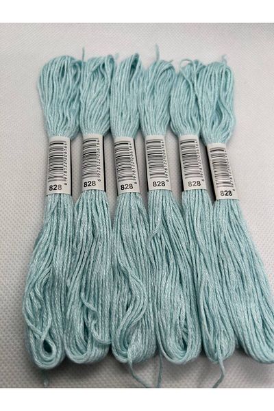 ALMİŞ 6 Pieces Single Color Etamine Cross Stitch Bracelet Brazilian Embroidery Thread 6-928