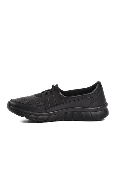 Voyager Black Women's Genuine Leather Flat Casual Casual Shoes