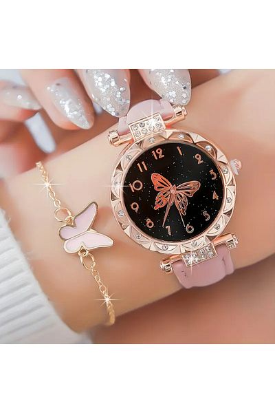 Monarque Pink Color Ring 6 Pieces Set Women's Gift Lover's Gift Birthday Mother's Day Gift