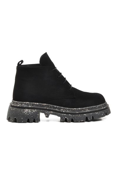 Aspor Black Suede Women's Boots