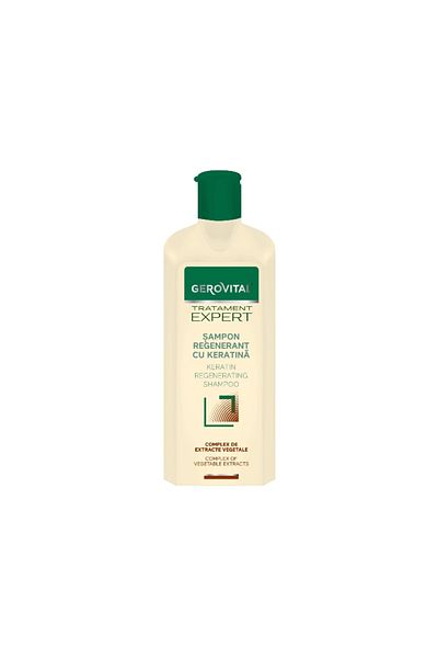 GEROVITAL Sampon Tratament Expert Regenerant Cu Keratina, 400 ml