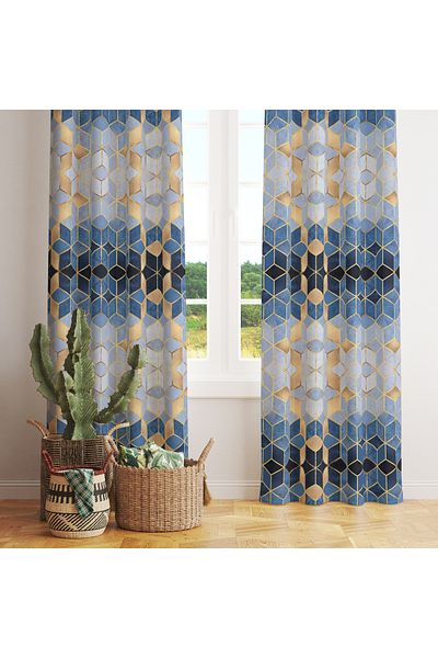 stellahomes Special Design Decorative Background Curtain 140X260 cm Single Wing