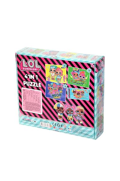 Toptan Bulurum LOL7627 Laço Kids L.O.L4 in 1 Box Puzzle / 6+12+16+25 Piece Puzzle