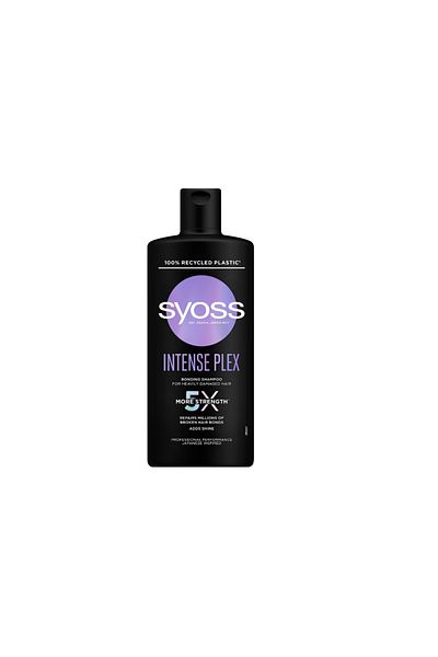 Syoss Sampon Intense Plex Bonding, Performanta Profesionala Pentru Parul Puternic Deteriorat, 440ml