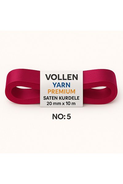 vollen yarn No:5 20 mm 10 Mt Satin Ribbon