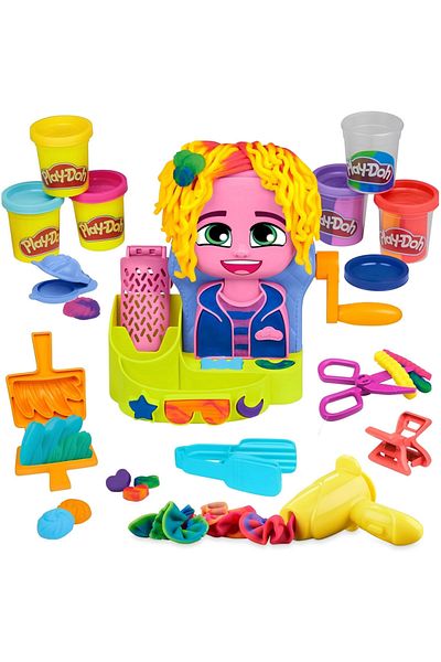MR RZN STORE Play-Doh Color Hair Salon