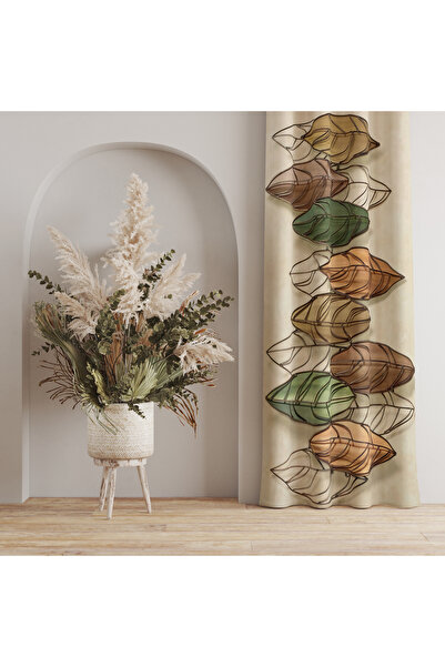 LadiesHome Sonbahar Renklerinde Yaprak Desenli Perde – Modern & Şık Stil 140x...