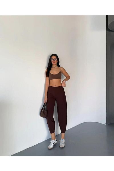 Wearflawless Women's Scuba Crep Fabric Elastic Waist Shalwar Model Balloon Pants