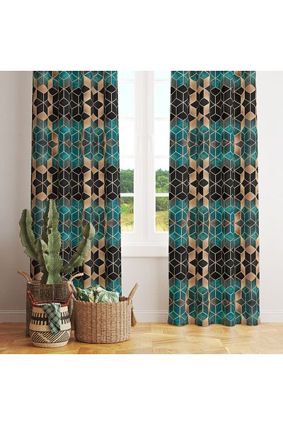 stellahomes Special Design Decorative Background Curtain 140X260 cm Single Wing