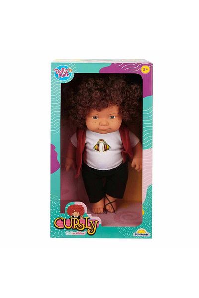 NEZADE STORE 30151 Sunman, Curly Curly Hair Doll 35 cm