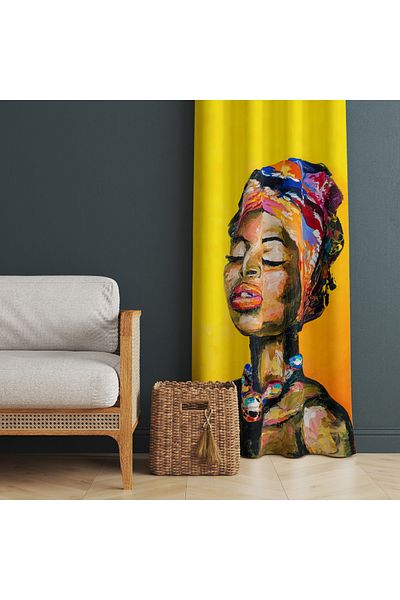 stellahomes Special Design Decorative Background Curtain 140X260 cm Single Wing