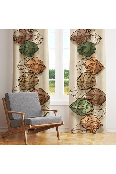 stellahomes Special Design Decorative Background Curtain 140X260 cm Single Wing