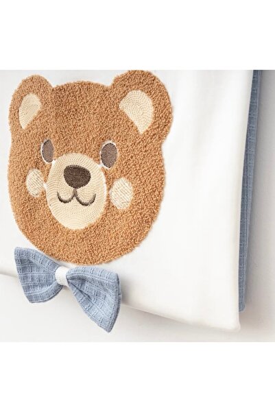 Cherub Baby Süzene Ayıcıklı Nervüllü Erkek Bebek Yenidoğan 10 Parça Hastane Çıkışı Zıbın Seti