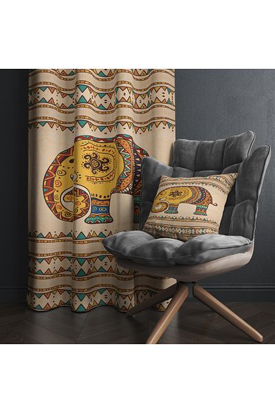 stellahomes Special Design Decorative Background Curtain 140X260 cm Single Wing