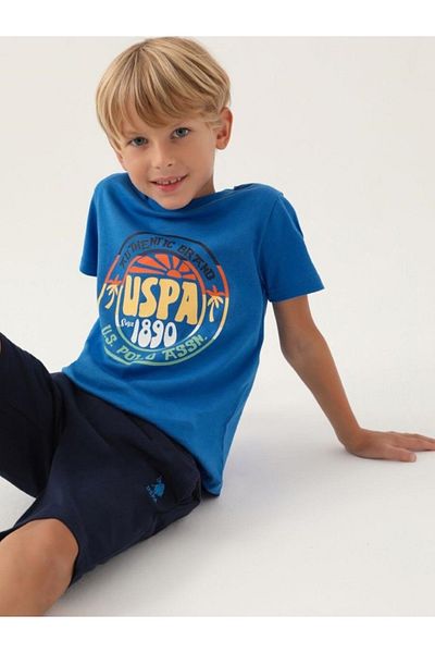U.S. Polo Assn. Boy's Blue Bermuda Suit