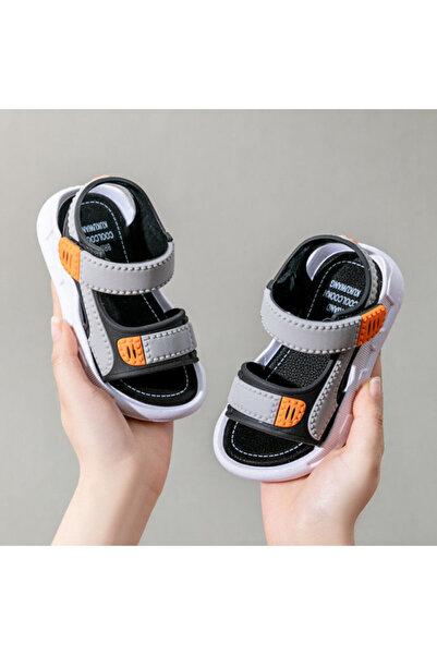 Superbaby Black and grey rubber sandals