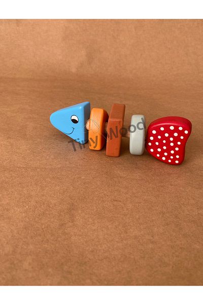tiny wood Natural Wooden Fish Rattle – Handmade, Montessori Compatible Baby Toy