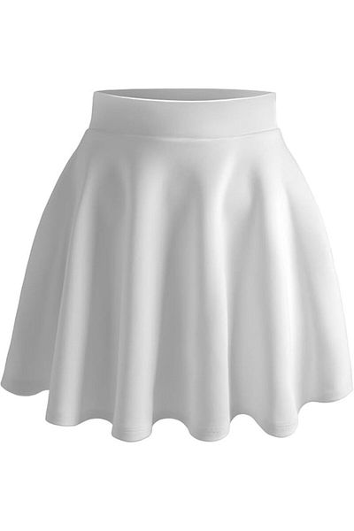 VivaJoy Women's White Shorts Skirt