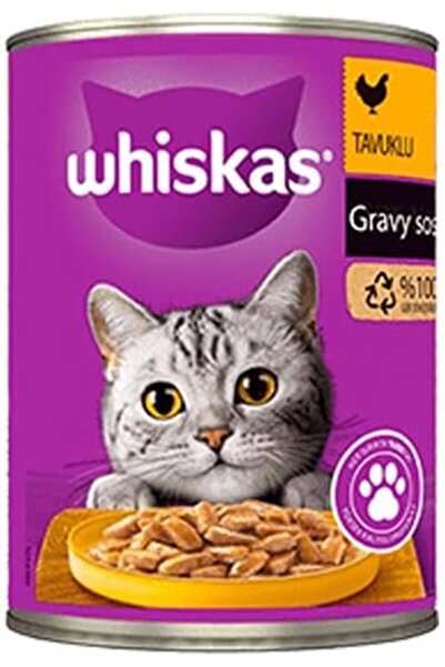 Whiskas Sos İçinde Tavuklu Yetişkin Kedi Konservesi 400gr