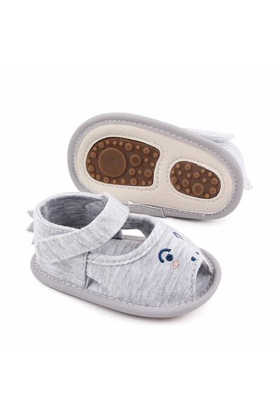 Superbaby Grey sandals for boys - Animalut