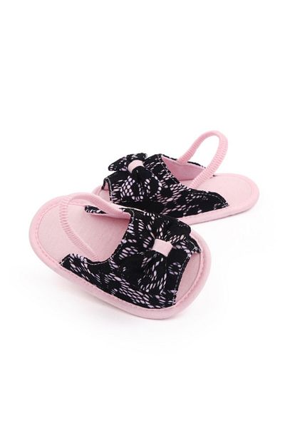 Superbaby Sandalute roz cu danteluta bleumarine