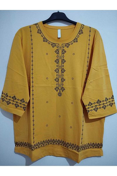 anne moda ankara Full Summer, All Cotton, Combed Cotton, Large Size Blouse