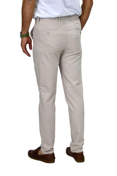 Raymons Ανδρικό υφασμάτινο παντελόνι Jogger Silim Fit P1023 BGL-ST04504