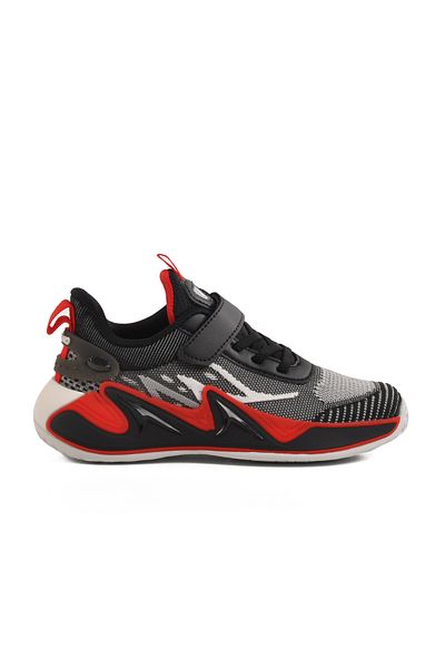 pepino Black Velcro Mesh Lightweight Unisex Children's Sports Shoes