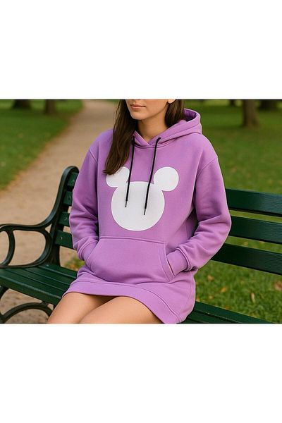 hipnoz butik Pulover lung cu aplicație reflectorizant pentru femei
