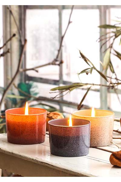 Unique Style Apple Cinnamon Scented Candle 360 Gr. Set of 3