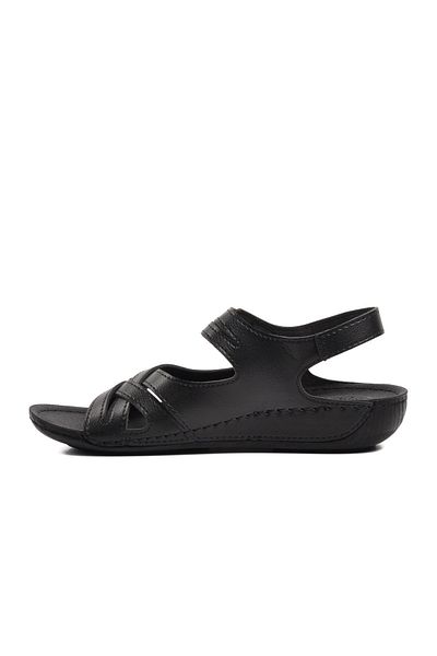 Aspor Black Women's Flat Sandals
