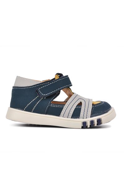 Aspor Navy Blue Beige Mustard Comfort Boy's Casual Shoes