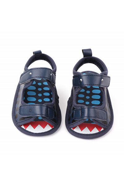 Pure Boutique Navy blue sandals with straps - Croco