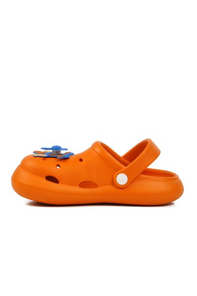 Aspor Orange Girl's Sabo Slippers
