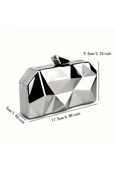 By EDUU Women's Metal Clutch Portfolio and Evening Dress Bag