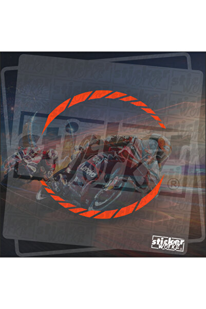 Sticker Works Motor için Tüm Jantlara Uyumlu Üniversal Jant Şeridi Seti ( 8 P...